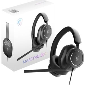 MSI Maestro 300 Zestaw słuchawkowy Przewodowa Opaska na głowę Gaming USB Type-C / USB Type-A Czarny