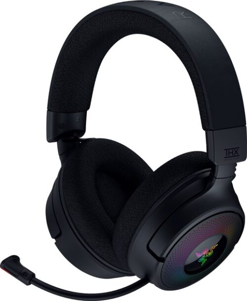 Razer Kraken V4 | Zestaw słuchawkowy | Bezprzewodowy | USB-A + Bluetooth | Czarny
