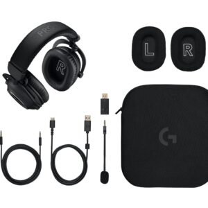 Logitech G Pro X2 Lightspeed Black | Słuchawki Bezprzewodowe Gamingowe | PC, PS5, Switch