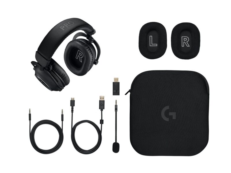 Logitech G Pro X2 Lightspeed Black | Słuchawki Bezprzewodowe Gamingowe | PC, PS5, Switch