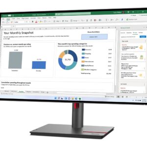 Lenovo ThinkVision P27h-30 LED display 68,6 cm (27") 2560 x 1440 px Quad HD LCD Czarny