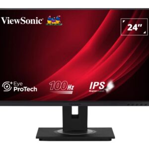 Viewsonic VG Series VG2448a monitor komputerowy 61 cm (24") 1920 x 1080 px Full HD LED Czarny