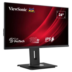 Viewsonic VG Series VG2448a monitor komputerowy 61 cm (24") 1920 x 1080 px Full HD LED Czarny