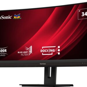 Viewsonic VG3456C monitor komputerowy 86,4 cm (34") 3440 x 1440 px UltraWide Quad HD LED Czarny