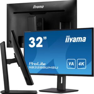 iiyama ProLite XB3288UHSU-B5 monitor komputerowy 80 cm (31.5") 3840 x 2160 px 4K Ultra HD LCD Czarny