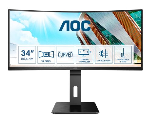 AOC CU34P2A | 34″ UWQHD | Zakrzywiony VA 100Hz