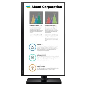 Samsung F24T452FQR 61 cm (24") 1920 x 1080 px monitor LED Czarny