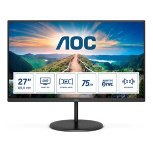 AOC V4 Q27V4EA LED display 68,6 cm (27") 2560 x 1440 px 2K Ultra HD Czarny