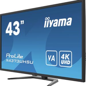 iiyama ProLite X4373UHSU-B1 monitor komputerowy 108 cm (42.5") 3840 x 2160 px 4K Ultra HD Czarny