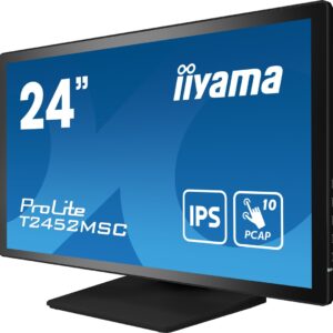 iiyama ProLite T2452MSC-B1 monitor komputerowy 60,5 cm (23.8") 1920 x 1080 px Full HD LCD Ekran dotykowy Przeznaczony dla wielu użytkowników Czarny