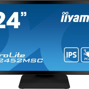 iiyama ProLite T2452MSC-B1 monitor komputerowy 60,5 cm (23.8") 1920 x 1080 px Full HD LCD Ekran dotykowy Przeznaczony dla wielu użytkowników Czarny