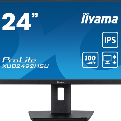 iiyama XUB2492HSU-B6 monitor komputerowy 60,5 cm (23.8") 1920 x 1080 px Full HD LED Czarny