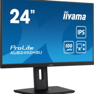 iiyama XUB2492HSU-B6 monitor komputerowy 60,5 cm (23.8") 1920 x 1080 px Full HD LED Czarny