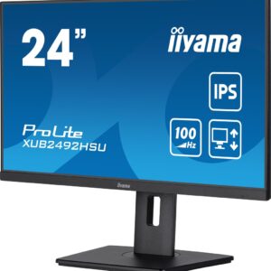 iiyama XUB2492HSU-B6 monitor komputerowy 60,5 cm (23.8") 1920 x 1080 px Full HD LED Czarny