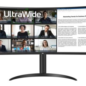 LG 34WR55QK-B monitor komputerowy 86,4 cm (34") 3440 x 1440 px Wide Quad HD Czarny