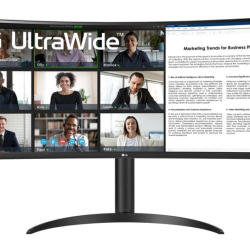 LG 34WR55QK-B monitor komputerowy 86,4 cm (34") 3440 x 1440 px Wide Quad HD Czarny