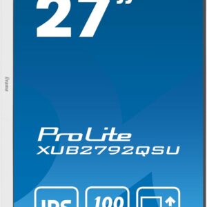 iiyama ProLite XUB2792QSU-W6 monitor komputerowy 68,6 cm (27") 2560 x 1440 px Wide Quad HD LED Biały