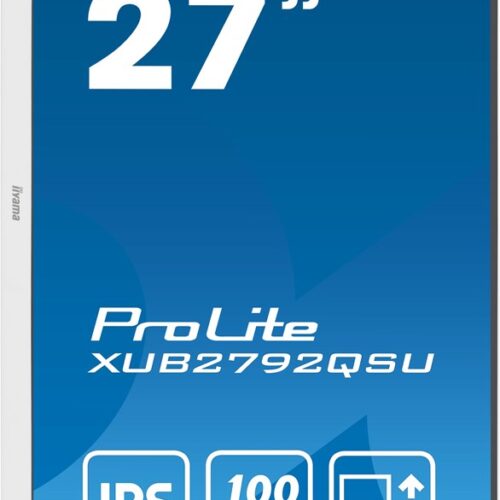 iiyama ProLite XUB2792QSU-W6 monitor komputerowy 68,6 cm (27") 2560 x 1440 px Wide Quad HD LED Biały