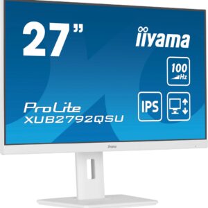 iiyama ProLite XUB2792QSU-W6 monitor komputerowy 68,6 cm (27") 2560 x 1440 px Wide Quad HD LED Biały