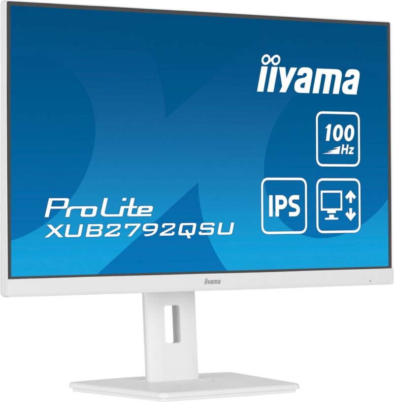 iiyama ProLite XUB2792QSU-W6 monitor komputerowy 68,6 cm (27") 2560 x 1440 px Wide Quad HD LED Biały
