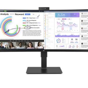 LG 34BQ77QC-B monitor komputerowy 86,4 cm (34") 3440 x 1440 px UltraWide Dual Quad HD LCD Czarny