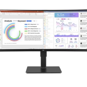 LG 34BQ77QC-B monitor komputerowy 86,4 cm (34") 3440 x 1440 px UltraWide Dual Quad HD LCD Czarny