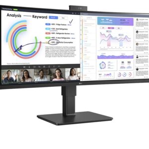 LG 34BQ77QC-B monitor komputerowy 86,4 cm (34") 3440 x 1440 px UltraWide Dual Quad HD LCD Czarny
