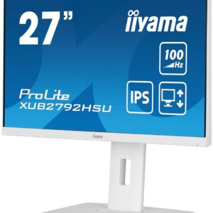 iiyama ProLite XUB2792HSU-W6 LED display 68,6 cm (27") 1920 x 1080 px Full HD Biały