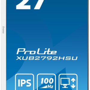 iiyama ProLite XUB2792HSU-W6 LED display 68,6 cm (27") 1920 x 1080 px Full HD Biały