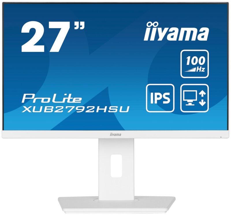 iiyama ProLite XUB2792HSU-W6 LED display 68,6 cm (27") 1920 x 1080 px Full HD Biały