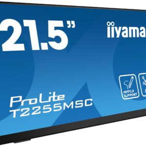 iiyama ProLite T2255MSC-B1 monitor komputerowy 54,6 cm (21.5") 1920 x 1080 px Full HD LCD Ekran dotykowy Czarny