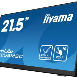 iiyama ProLite T2255MSC-B1 monitor komputerowy 54,6 cm (21.5") 1920 x 1080 px Full HD LCD Ekran dotykowy Czarny