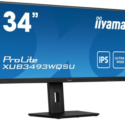 iiyama ProLite XUB3493WQSU-B5 monitor komputerowy 86,4 cm (34") 3440 x 1440 px UltraWide Quad HD LED Czarny