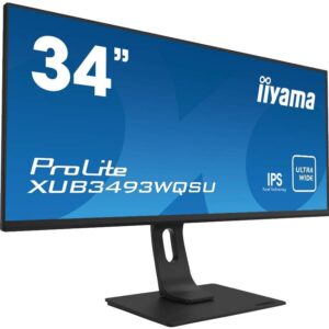 iiyama ProLite XUB3493WQSU-B5 monitor komputerowy 86,4 cm (34") 3440 x 1440 px UltraWide Quad HD LED Czarny