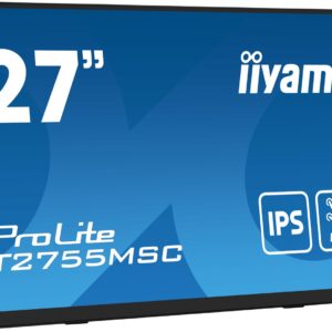 iiyama ProLite T2755MSC-B1 monitor komputerowy 68,6 cm (27") 1920 x 1080 px Full HD LED Ekran dotykowy Blad Czarny