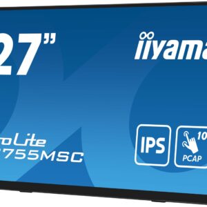 iiyama ProLite T2755MSC-B1 monitor komputerowy 68,6 cm (27") 1920 x 1080 px Full HD LED Ekran dotykowy Blad Czarny