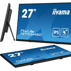 iiyama ProLite T2755MSC-B1 monitor komputerowy 68,6 cm (27") 1920 x 1080 px Full HD LED Ekran dotykowy Blad Czarny
