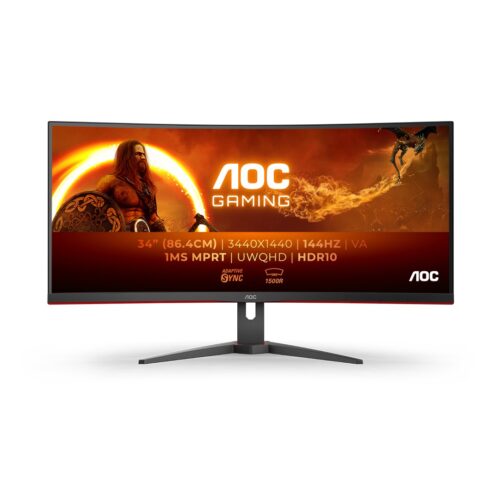 AOC CU34G2XE/BK | 34" WQHD 144Hz | Zakrzywiony VA