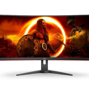 AOC G2 CU34G2XE/BK LED display 86,4 cm (34") 3440 x 1440 px Wide Quad HD LCD Czarny, Czerwony