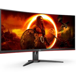 AOC G2 CU34G2XE/BK LED display 86,4 cm (34") 3440 x 1440 px Wide Quad HD LCD Czarny, Czerwony