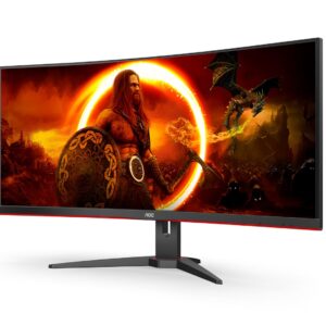 AOC G2 CU34G2XE/BK LED display 86,4 cm (34") 3440 x 1440 px Wide Quad HD LCD Czarny, Czerwony