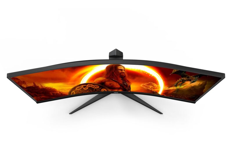 AOC G2 CU34G2XE/BK LED display 86,4 cm (34") 3440 x 1440 px Wide Quad HD LCD Czarny, Czerwony