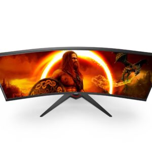 AOC G2 CU34G2XE/BK LED display 86,4 cm (34") 3440 x 1440 px Wide Quad HD LCD Czarny, Czerwony