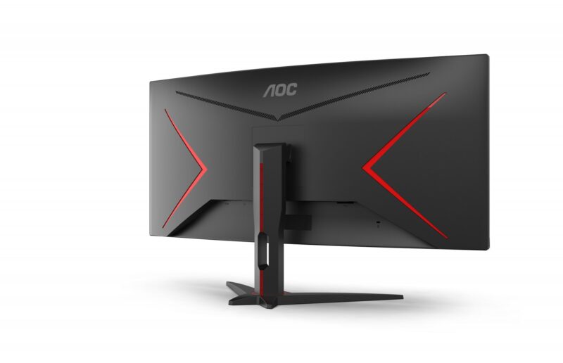 AOC G2 CU34G2XE/BK LED display 86,4 cm (34") 3440 x 1440 px Wide Quad HD LCD Czarny, Czerwony