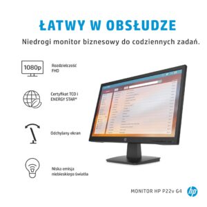 HP P22v G4 | 21.5″ FHD | HDMI 60Hz