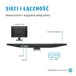 HP P22v G4 | 21.5″ FHD | HDMI 60Hz