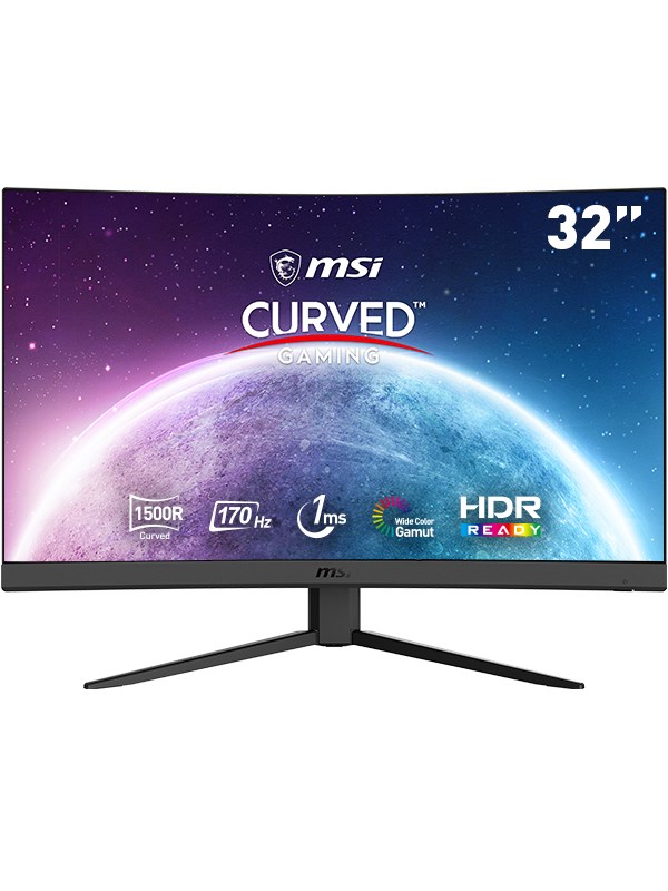 MSI G32CQ4DE E2 | 31.5″ WQHD 165 Hz | Curved VA Gaming