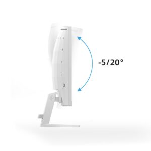 Philips Evnia 27M2C5201L | 27″ Full HD 165Hz | Zakrzywiony VA Biały