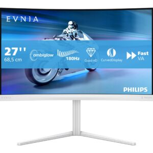 Philips Evnia 27M2C5501 | 27″ QHD 165Hz | Zakrzywiony VA Biały