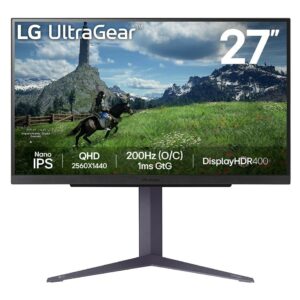 LG 27GS85Q-B | 27″ QHD 180Hz | Nano IPS 1ms Gaming